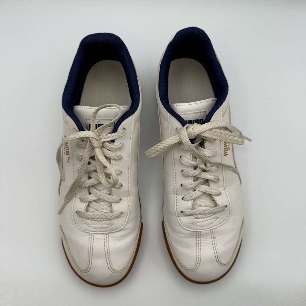 Puma Roma Classic 354259 41 Sneakers Men's White Gum Casual Shoes Sz 7 Retro - Picture 4 of 15